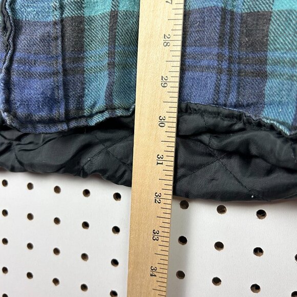 Vintage Coleman Plaid Shacket Jacket Size Large Green Blue Outdoor Camping Core - Picture 9 of 9